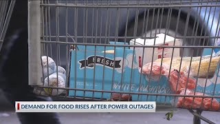 Demand for food rises after power outages