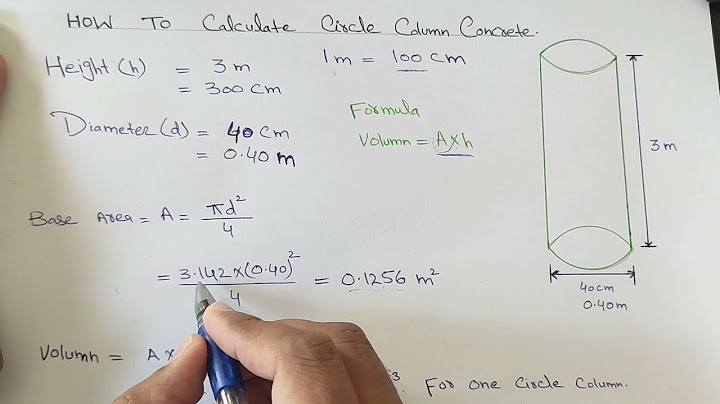 How to find the volume of a circle