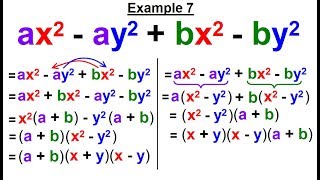 Algebra - Ch. 7: Factoring Practice Problems (8 of 21)  Example 7 screenshot 3