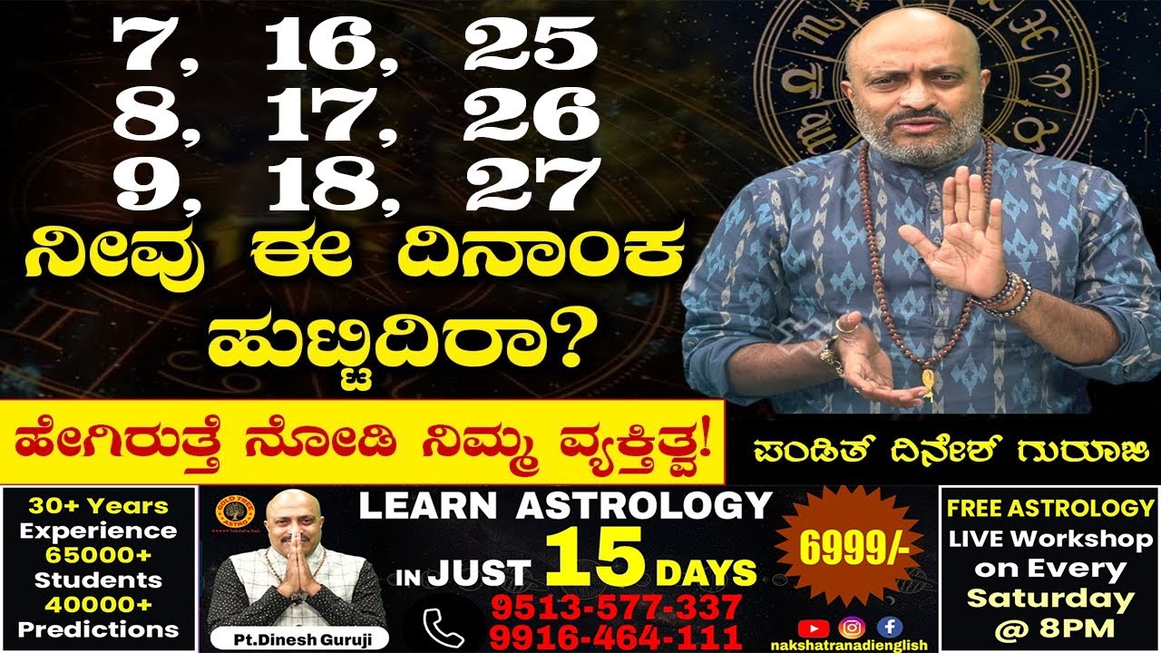 Personality Blueprint of People Born on 7, 8 & 9 Series | Your Birth Date Reveals ALL! NakshatraNadi