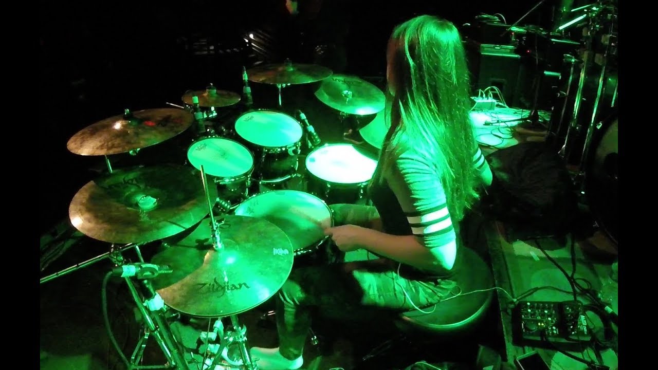 Tamara Tadic Live drum cam // Dreaming Dead tour 2017 - Into the Depths