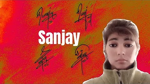 Sanjay name signature #name signature style with arooj