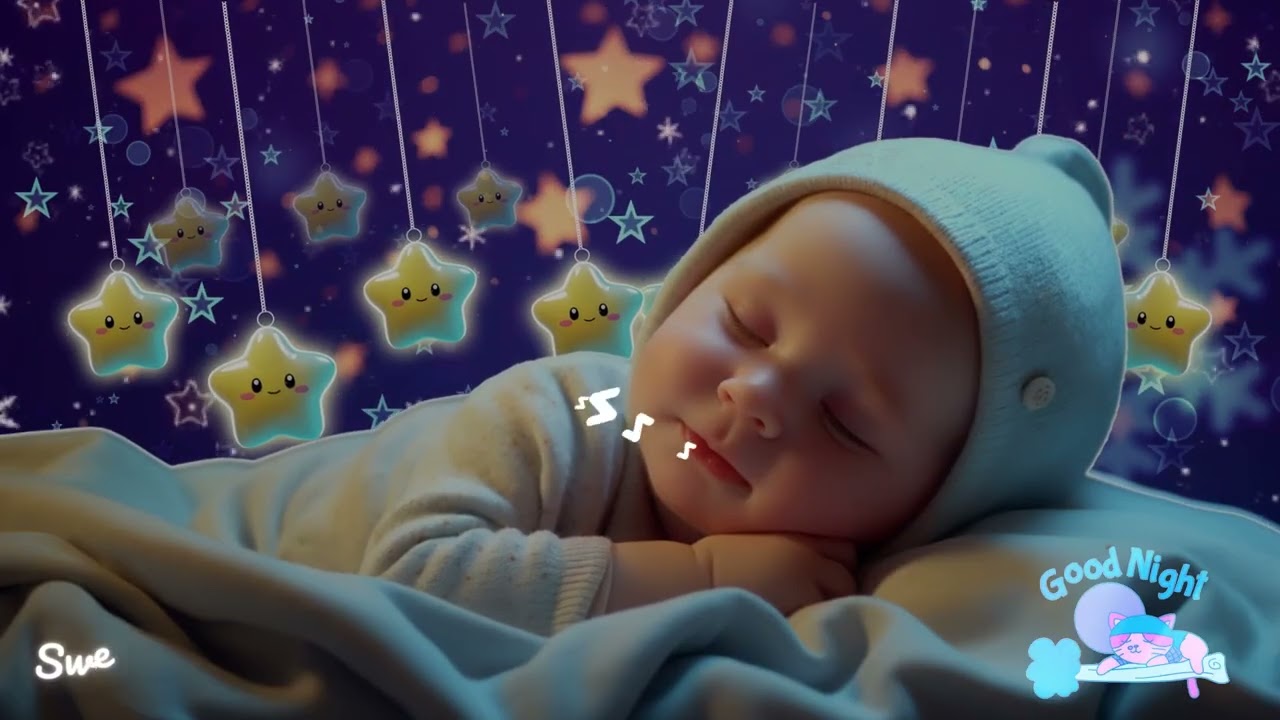Baby Sleep Music💤Put Baby to Sleep Instantly🌙Overcome Insomnia Fast💖Mozart & Brahms Lullabies