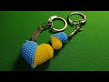 МК Брелок Серце України. Ukraine. Big beaded heart. Keychain #Бисероблетение #Beadwork #DIY