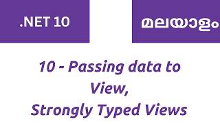 10 - .NET 10 MVC: Passing Data from Controller to View | Strongly Typed Views Explained screenshot 5