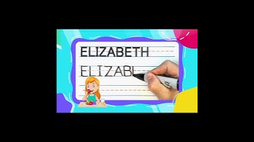 How To Write ELIZABETH -- SUPER FAST | Write With Me! -- FOR KIDS