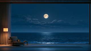 Moonlit Ocean Room 🌙 Slow Night Jazz for Relaxing, Reading & Quiet Evenings