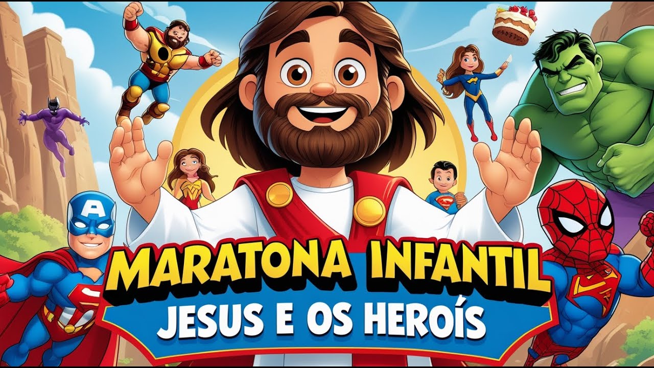 Maratona Jesus, Um Herói de Verdade | 15 Minutos de Música Infantil Gospel | Para Cantar e Dançar