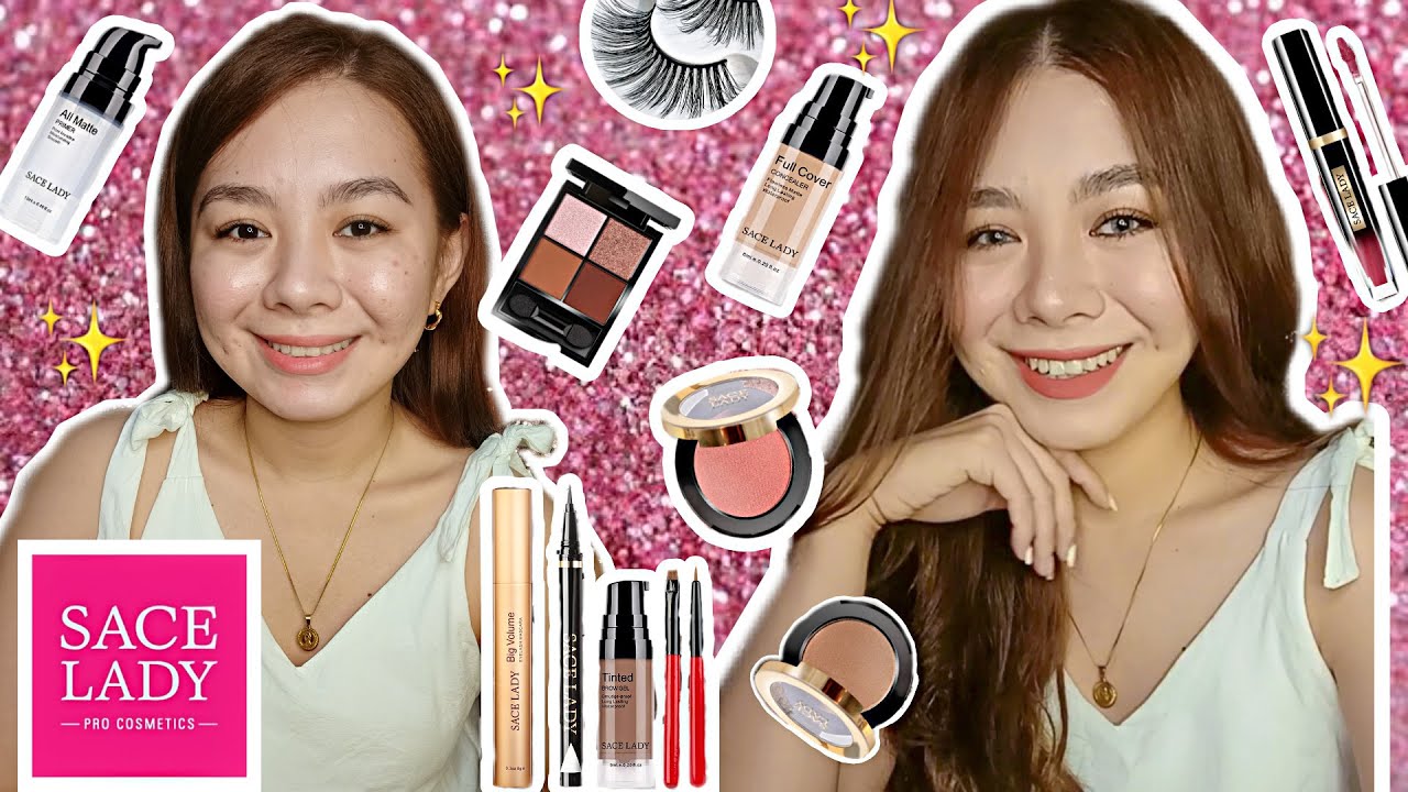 SUPER MURANG SHOPEE MAKEUP (FULL FACE SACE LADY+ REVIEW) | Glad Ocampo