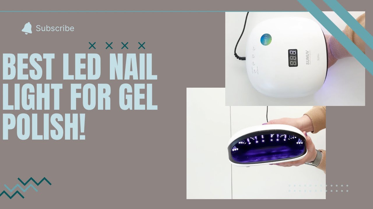 Best LED Nail light to cure gel polish YouTube