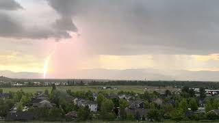 Thunderstorm over Missoula, Montana. 