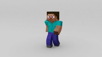 Steve Walk Cycle | Blender