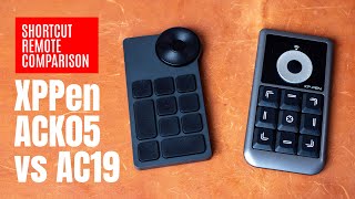 XPPen ACK05 vs AC19 shortcut remote