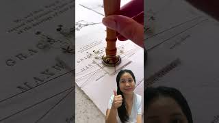 How to make wax invitation diy wedding   tutorial business