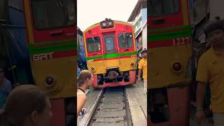 The Famous Train Market of Bangkok . train market bangkok shorts viral