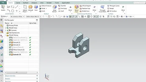 Siemens Nx CAD Basic Modeling tutorial for beginner part 2   NX 10