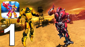 Real Robot Fighting Games 3D Gameplay Walkthrough Part 1 (IOS/Android)