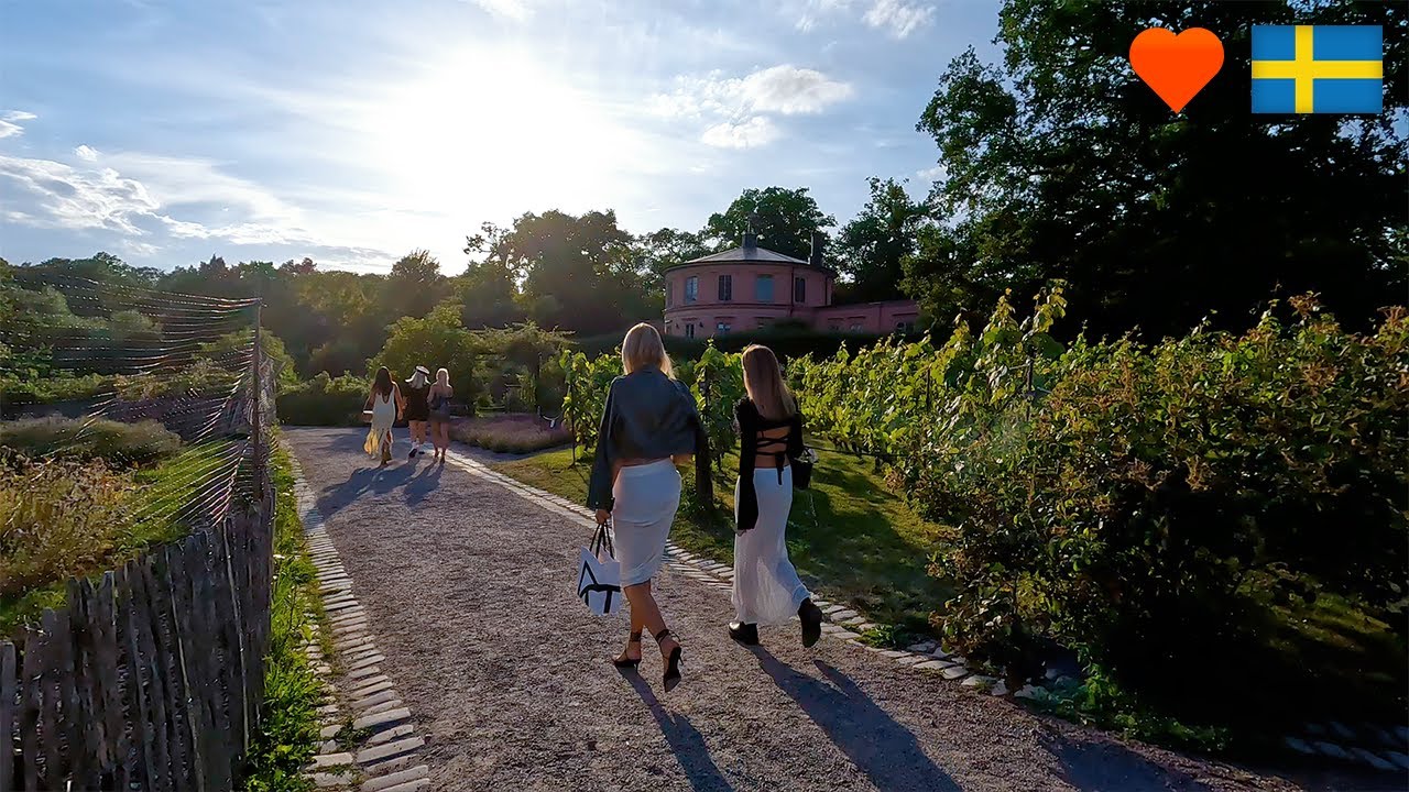 Famous Stockholm Attraction: Rosendal Garden (Trädgård) & Rosendal Palace. Relaxing & healing🎶