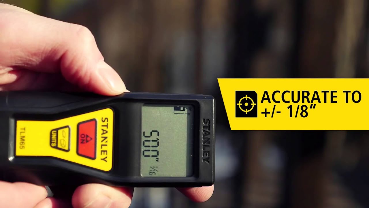 Stanley TLM65   65' Laser Distance Measurer  Simple  Accurate  Powerful  Compact