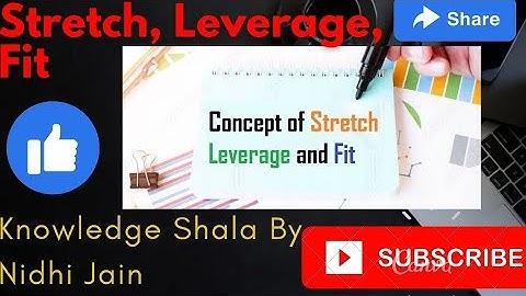 What is the concept of stretch leverage and fit? NTA NET JRF