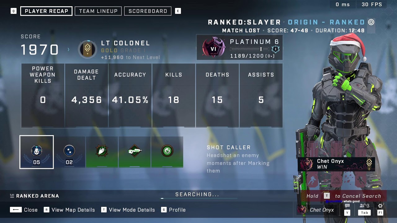 🟢Top 5% 1v1 Halo Infinite player. Grinding Ranked Arena