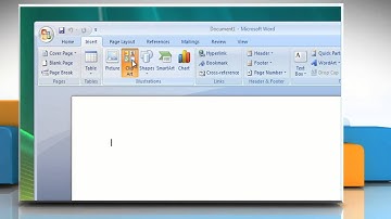 Microsoft® Word 2007: How to insert a clipart in Windows® Vista
