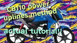 CB110 power uplines tutorial | paano mag power uplined ng honda CB110