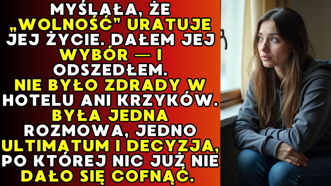 Moja żona chciała „wolności”. Gdy się zgodziłem… straciła wszystko