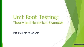70 #Testing #Unit #Root in #Time #Series (Theory and Examples)