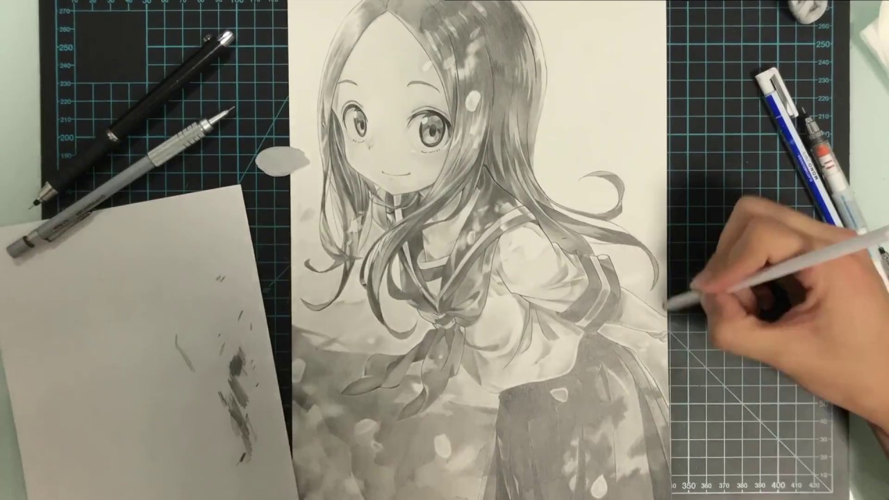 からかい上手の高木さん 高木さん描いてみた 模写 Youtube