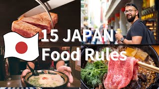 15 Things You Should Know Before Dining Out in Japan/for First time travellers