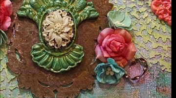 Mixed Media Canvas with ColourArte: Grateful