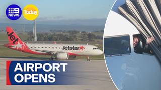 Western Sydney International Airport officially opens to passengers | 9 News Australia