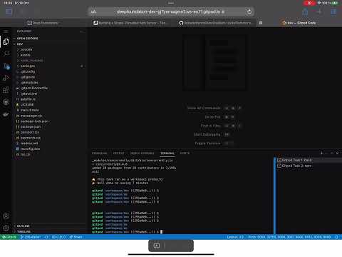 Weird behavior of VSCode inside Blink vs Safari Browser on iPad Pro