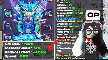 Max 47% Damage Reduction Ice Dragon Armor Skyblock!