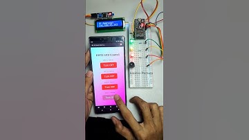 ESP32 LED and Buzzer Control via Web Server with IP Address Display on LCD