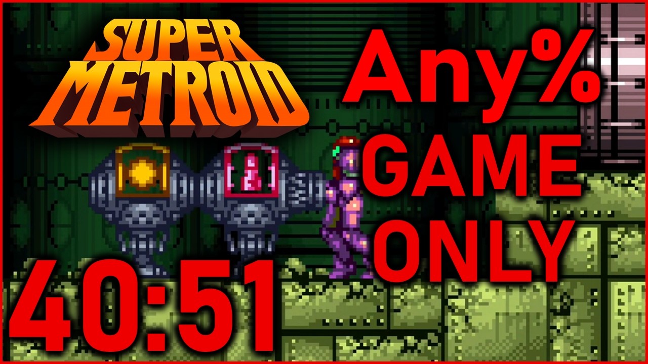 Super Metroid - Any% Speedrun in 40:51 (GAME ONLY Sub-41 #57)