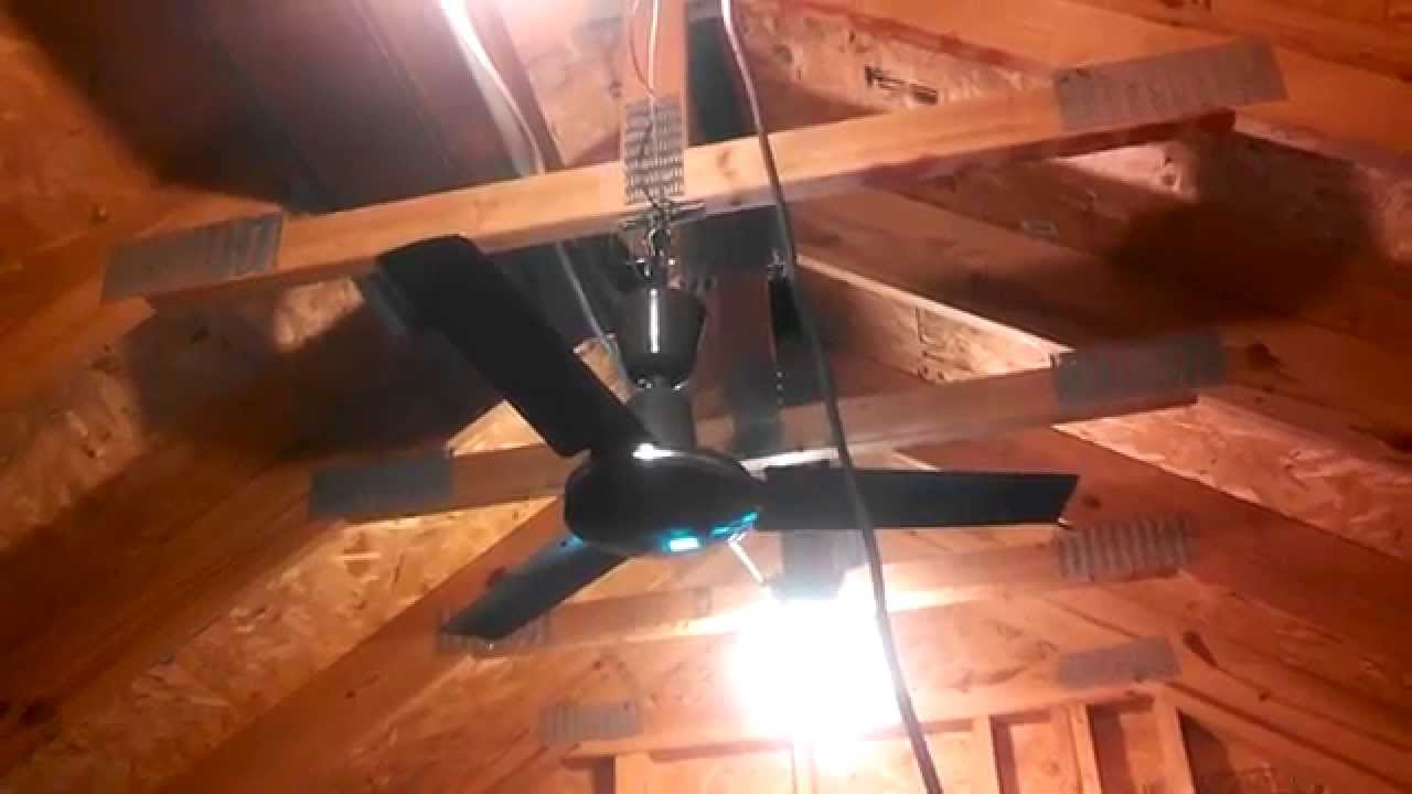 Contech Industrial Ceiling Fan (brown 36 inch, c.1997