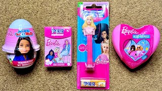 🎀🫶🏼 Funny Barbie ASMR | Satisfying Candy Surprise Pudding Egg Sweets & Toys Unboxing
