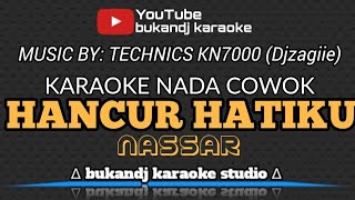 HANCUR HATIKU KARAOKE NADA COWOK - NASSAR | DANGDUT LIRIK TANPA VOKAL 2025