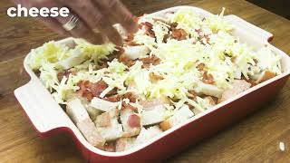 Overnight Breakfast Casserole with Bacon