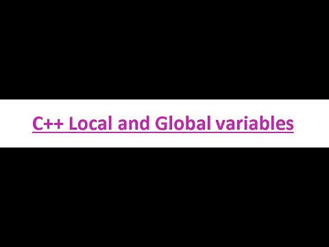 C++ Local variables and Global variables example - YouTube