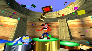 Crash Team Racing (PSX) HD: Boss 1 - Ripper Roo (1080p True-HD)