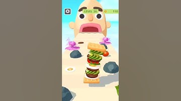 Sandwich Runner game HIGH SCORE 🌈 Gameplay Levels 26 Walkthrough IOS Android New Game FullapPr