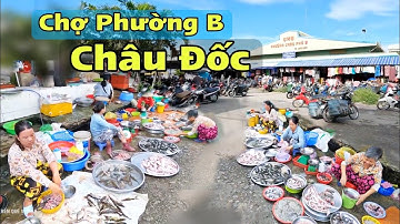 Chợ Phường B Châu Đốc Mùa Nước Nổi Cá Tươi Ngon