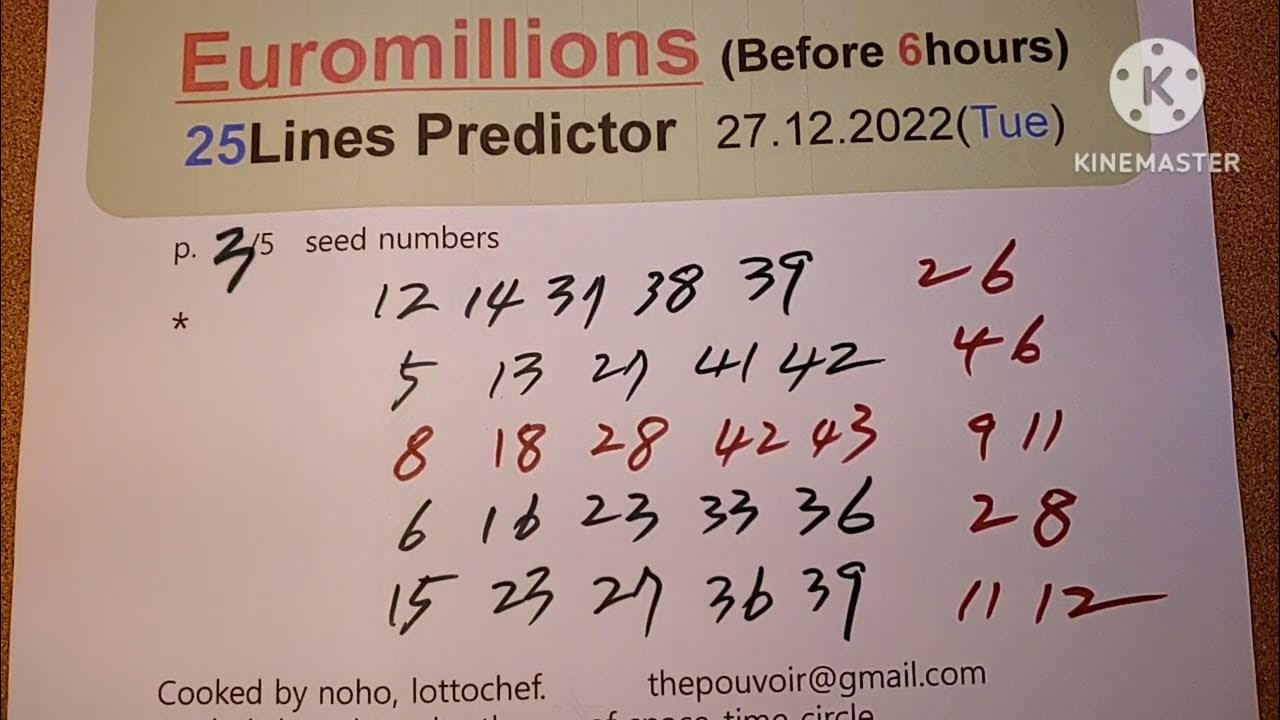 euromillion 27 decembre 2022 predicteur. euromilliins 27.12.2022. 25