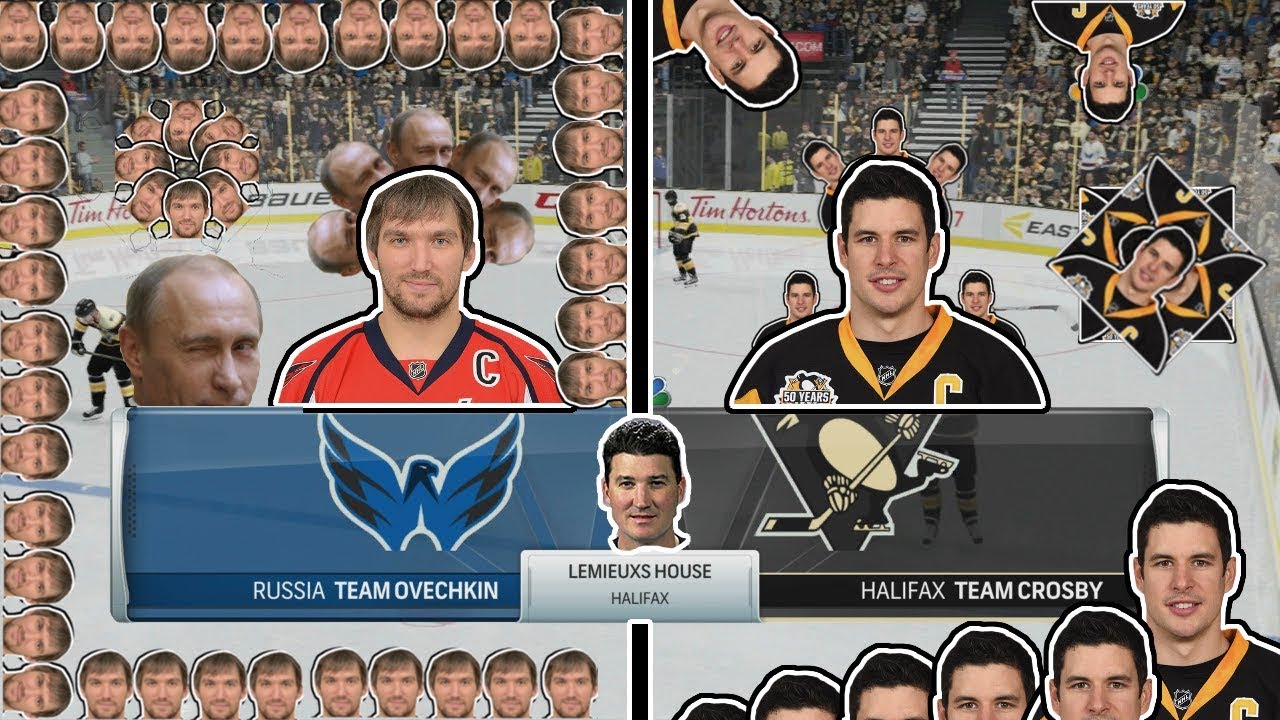 A TEAM of OVECHKINs VS. A TEAM of CROSBYs (NHL 17 AI Simulation)