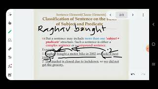 English Compulsory Clause elements 2