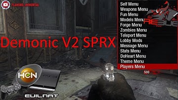 PS3 BO1 Zombies Demonic V2 SPRX Mod Menu