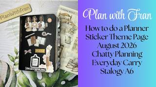 How I create sticker theme pages I Planner decorations I Chatty planning I PWM 2026